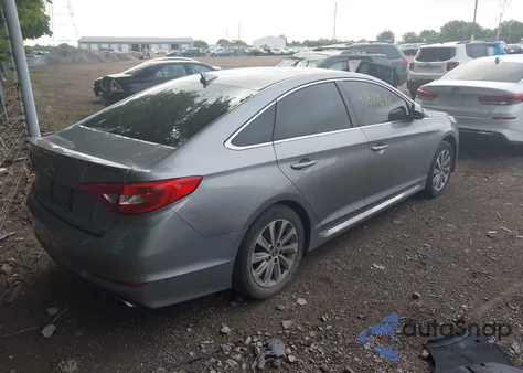 2017 Hyundai Sonata Sport из США, поврежденный, VIN 5NPE34AF9HH462191